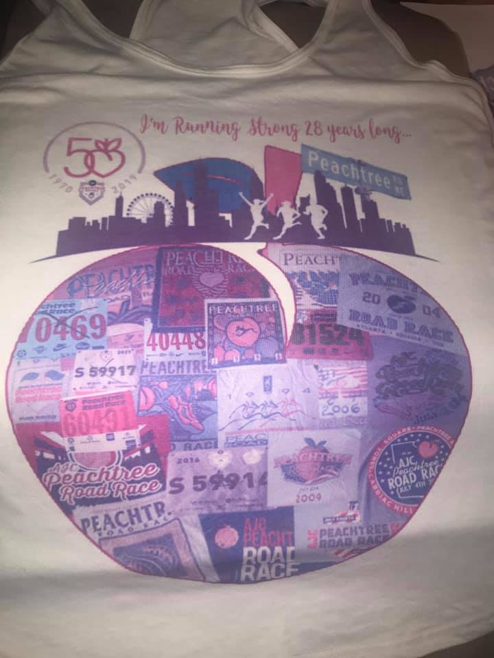 Custom Peachtree Road Race Tank